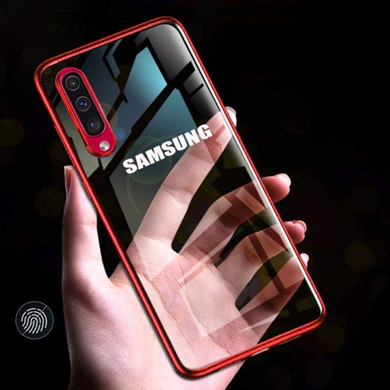 Samsung Galaxy A30s Kılıf CaseUp Laser Glow Kırmızı 4